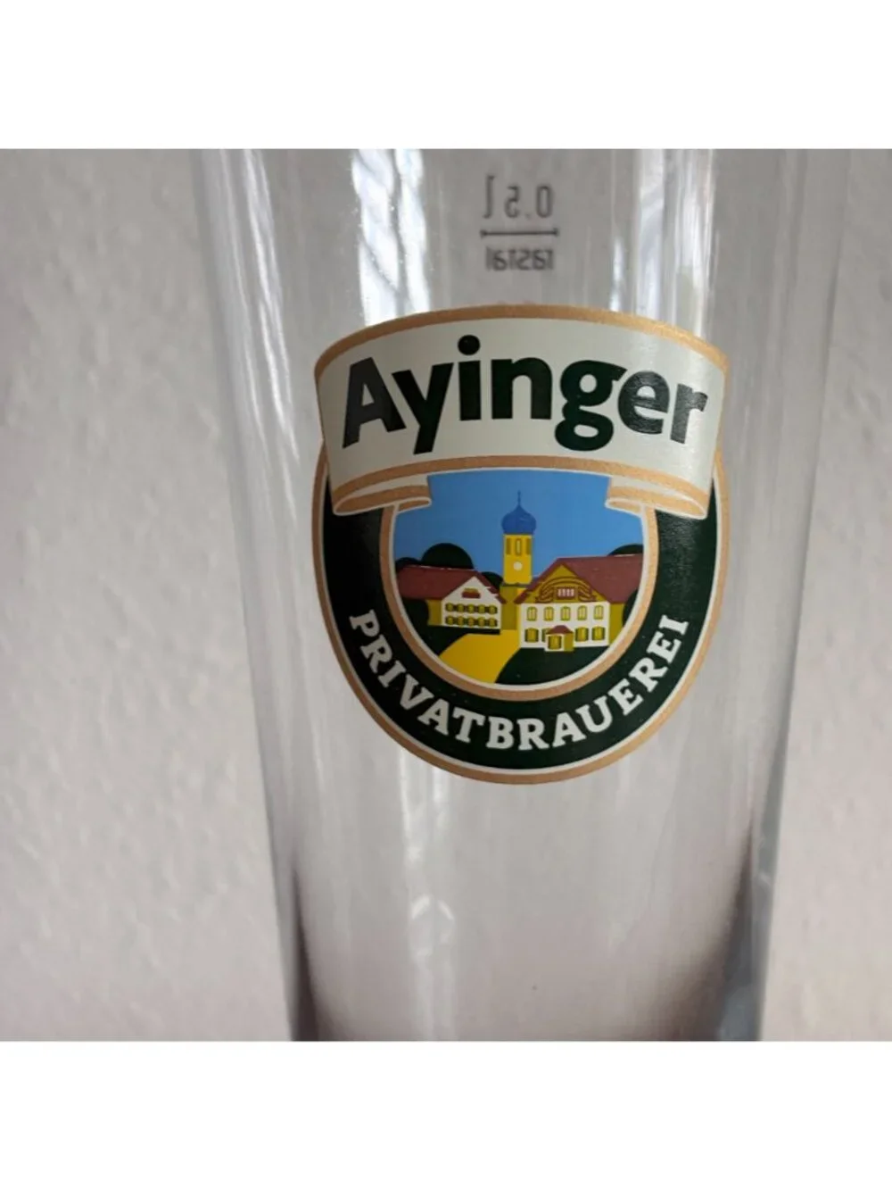 Ayinger PrivatBrauerei Footed Beer Glass Rastal 0,5l German Beer‎